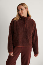 The High-Neck Teddy Pullover