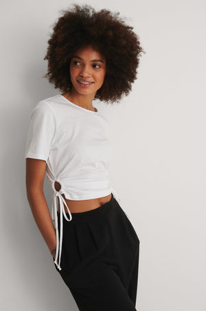 Cut Out Cropped T-Shirt