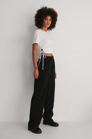 Cut Out Cropped T-Shirt